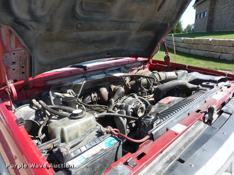 image for item L4250 1996 Ford F250 SuperCab flatbed pickup truck