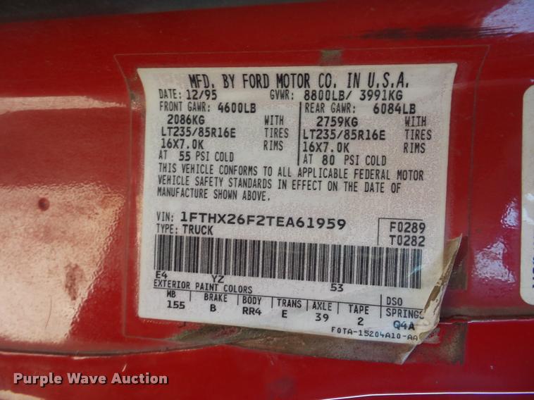 1996 Ford F250 SuperCab flatbed pickup truck in 