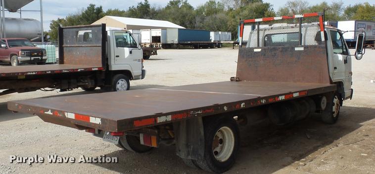 image for item L4380 1992 Isuzu NPR flatbed truck