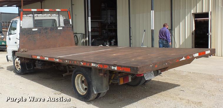 image for item L4380 1992 Isuzu NPR flatbed truck