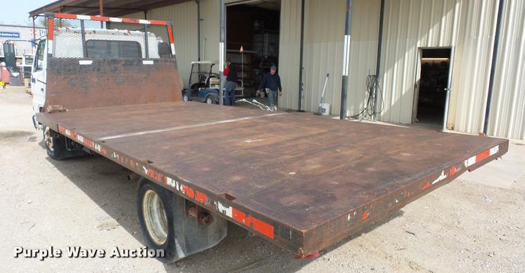 image for item L4380 1992 Isuzu NPR flatbed truck
