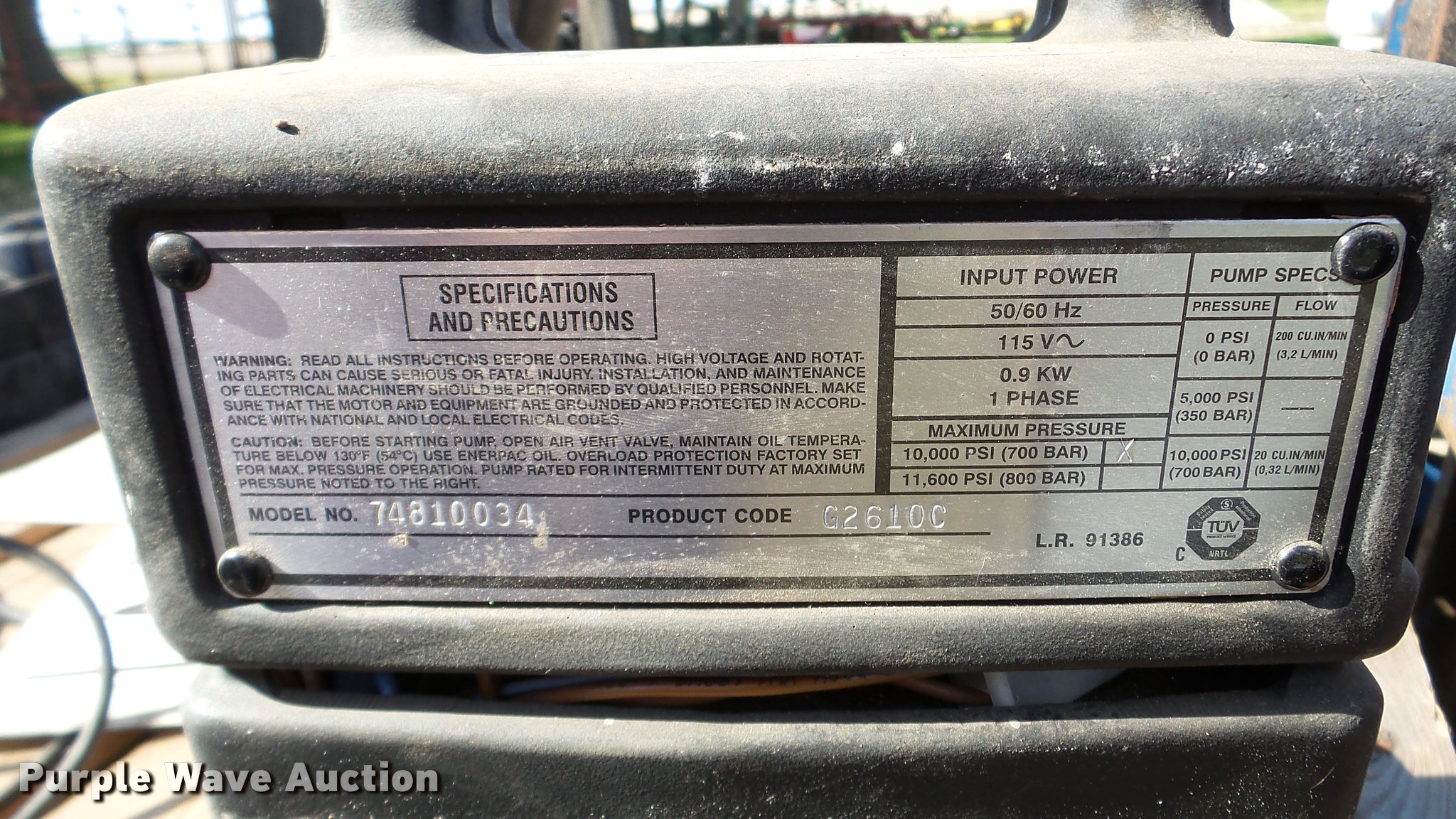 Gates Mobilecrimp 420 crimping machine in Minooka, IL Item DA8970