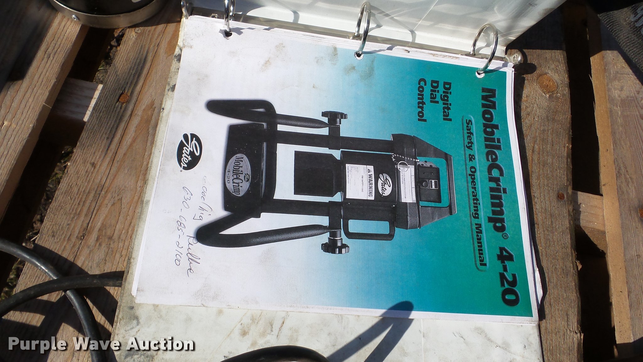 Gates Mobilecrimp 420 crimping machine in Minooka, IL Item DA8970