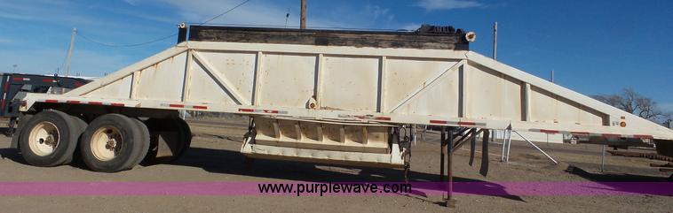 image for item J8261 1985 Ranch bottom dump trailer