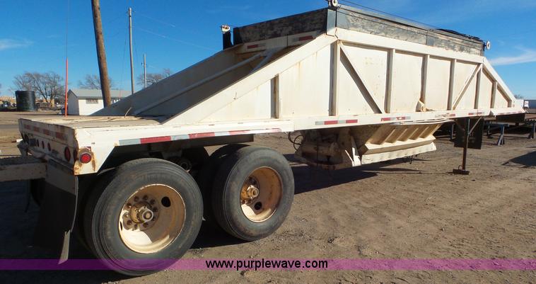 image for item J8261 1985 Ranch bottom dump trailer