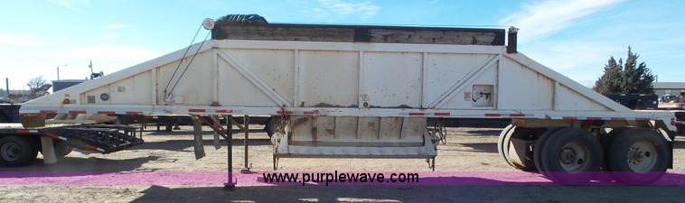 image for item J8261 1985 Ranch bottom dump trailer