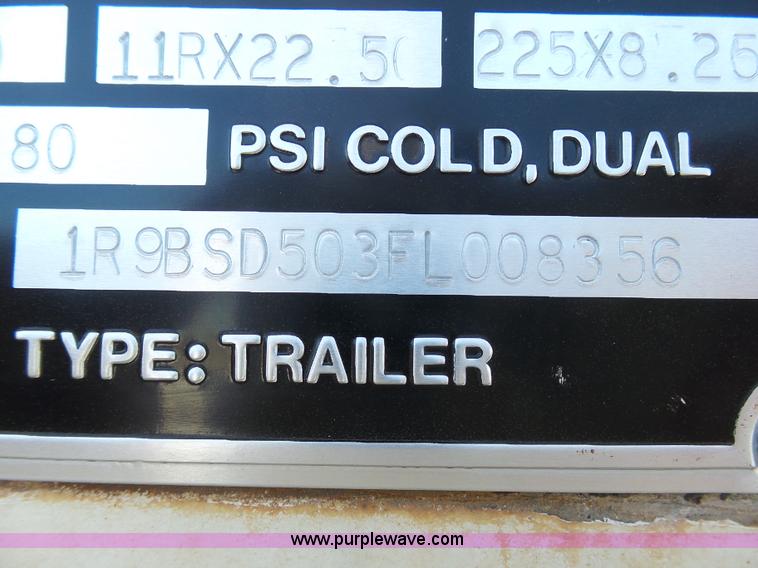 image for item J8261 1985 Ranch bottom dump trailer