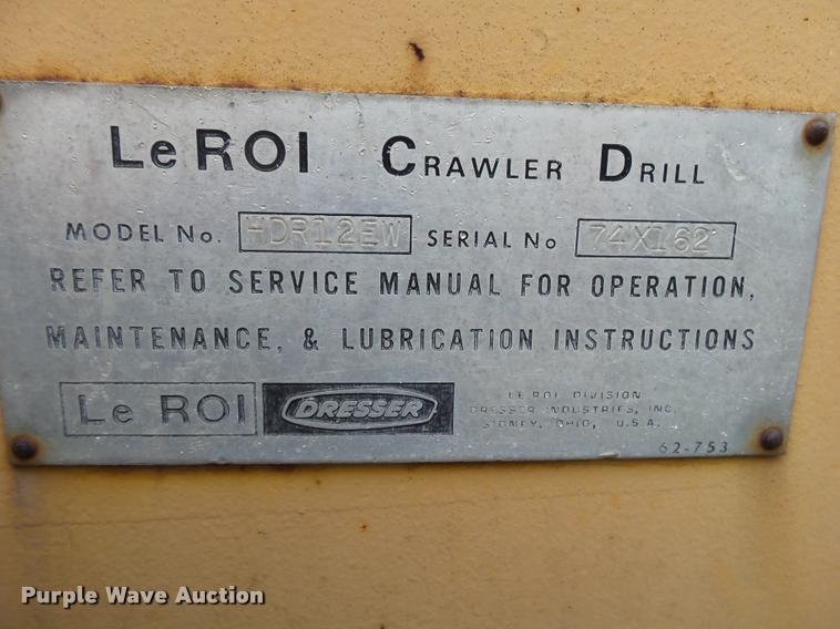 image for item K1076 Leroi HDR12EW crawler drill