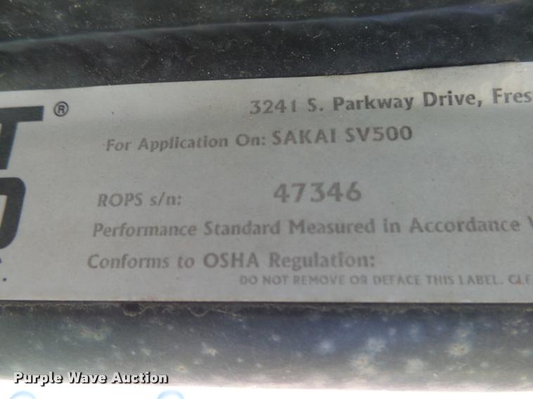 image for item K1079 Saki SV500TF single drum vibratory roller