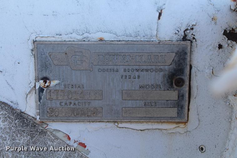 image for item K1907 1977 Downs-Clark tank trailer