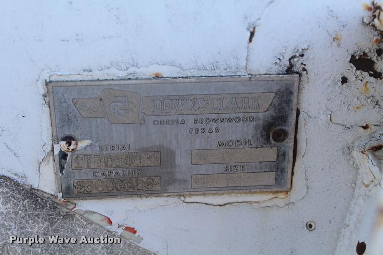 image for item K1907 1977 Downs-Clark tank trailer