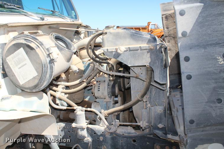 image for item K1916 1994 International 4700LP flatbed truck with environmental drill