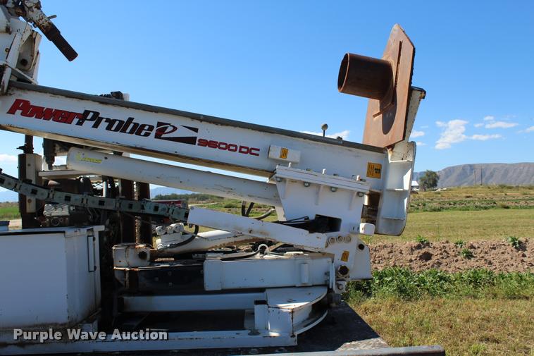 image for item K1916 1994 International 4700LP flatbed truck with environmental drill