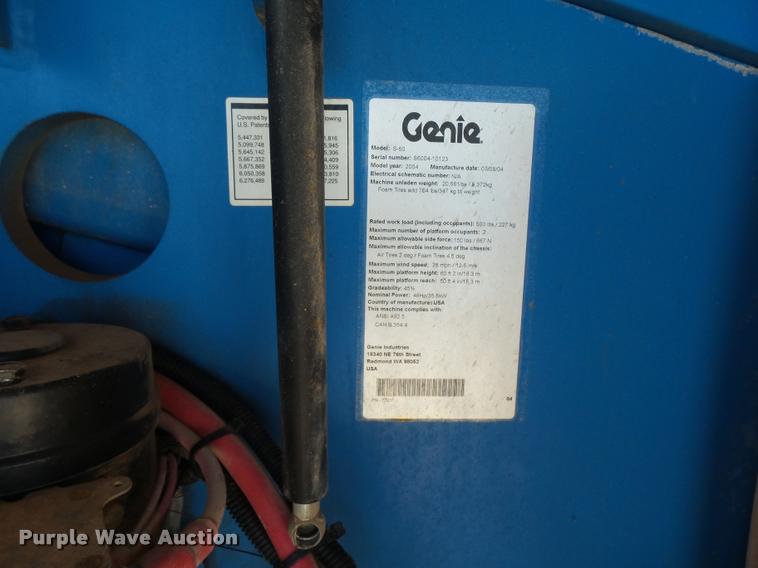 image for item K3001 2004 Genie S60 boom lift