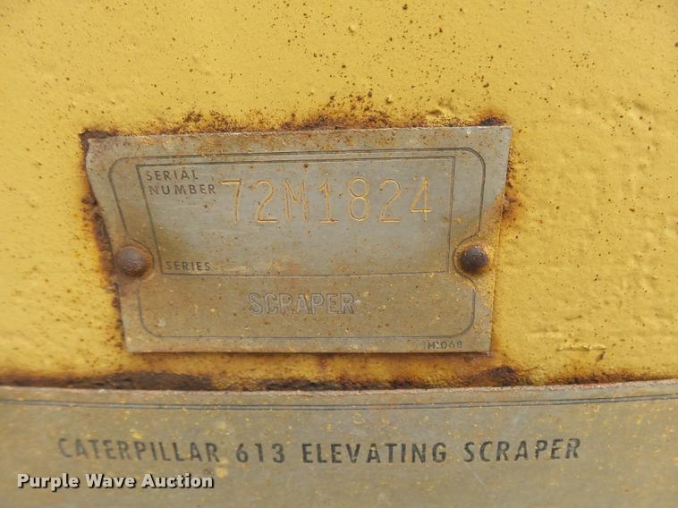 image for item K3104 1973 Caterpillar 613 elevating scraper