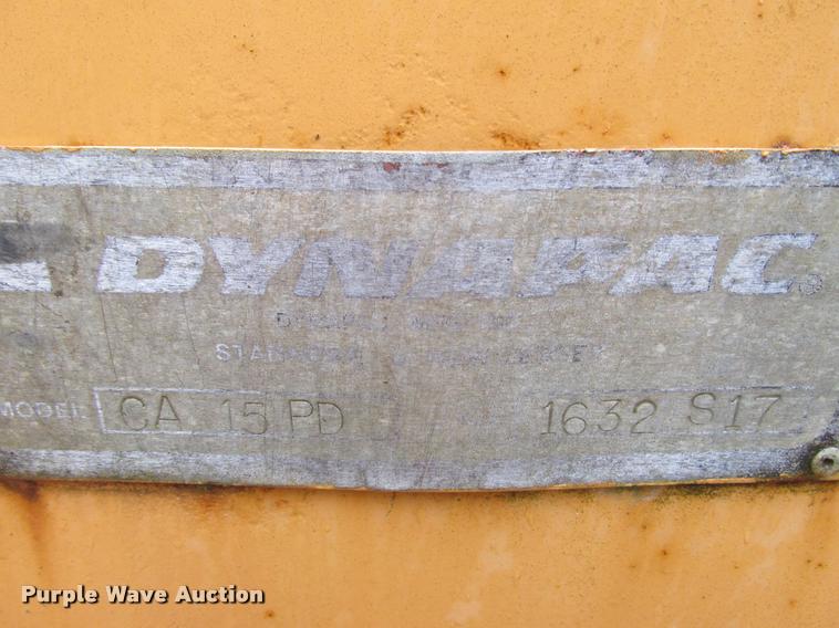 image for item K4219 Dynapac CA-15PD single drum vibratory roller