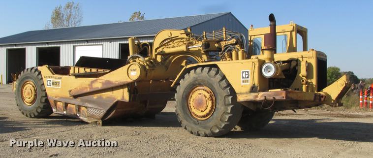 image for item K4237 1973 Caterpillar 637 conventional scraper