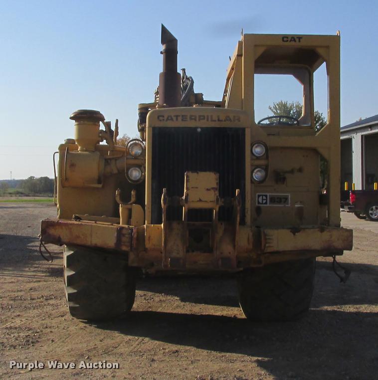 image for item K4237 1973 Caterpillar 637 conventional scraper
