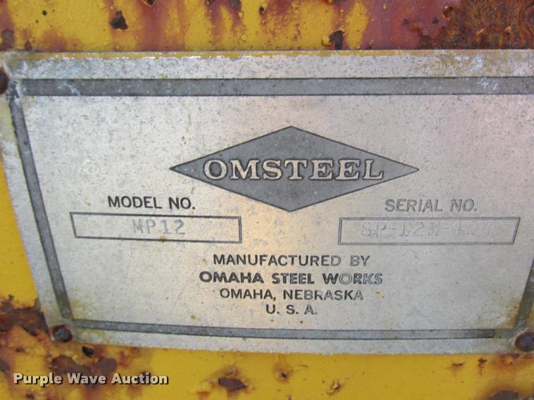 image for item K4242 Motor grader snow plow and lift group