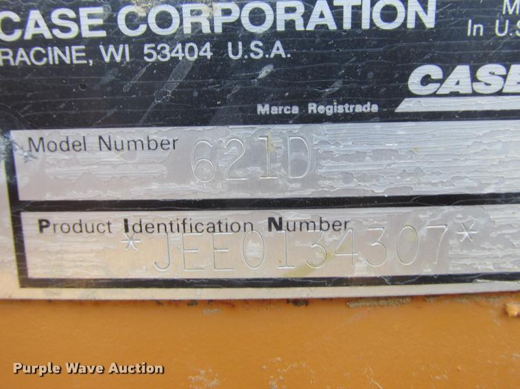 image for item K4244 2002 Case 621D XT wheel loader