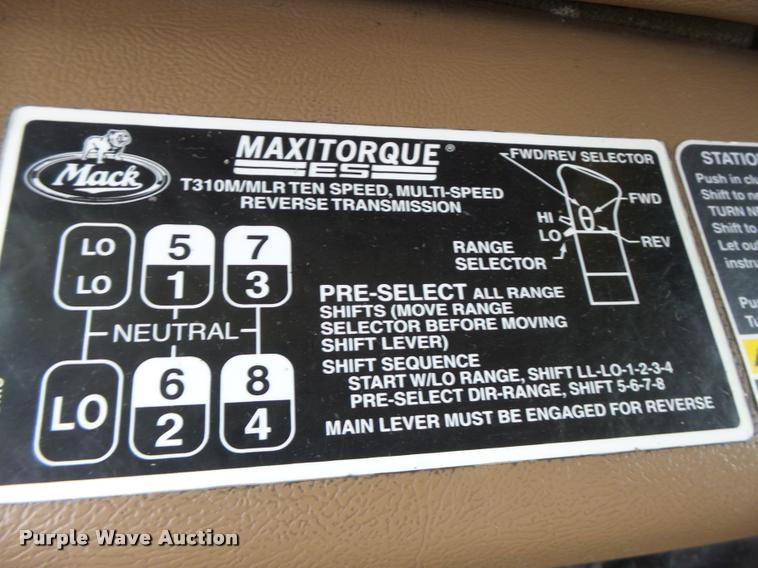 image for item K5660 2007 Mack CV713 dump truck