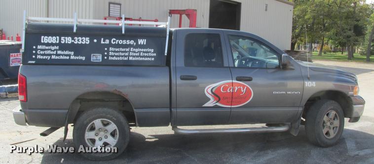 image for item K6243 2004 Dodge Ram 1500 Quad Cab pickup truck