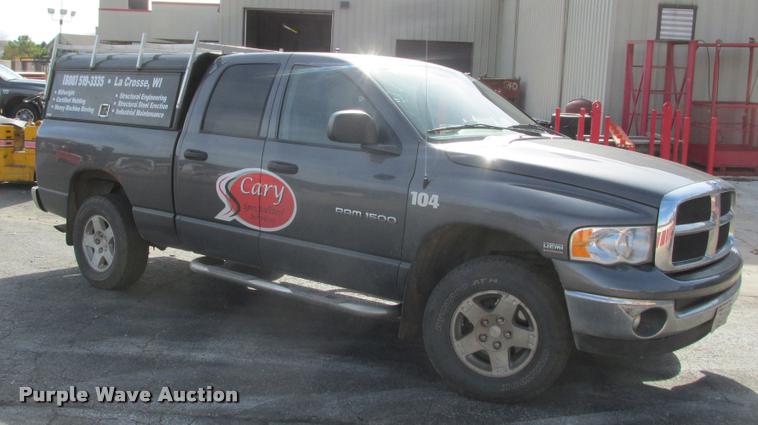 image for item K6243 2004 Dodge Ram 1500 Quad Cab pickup truck