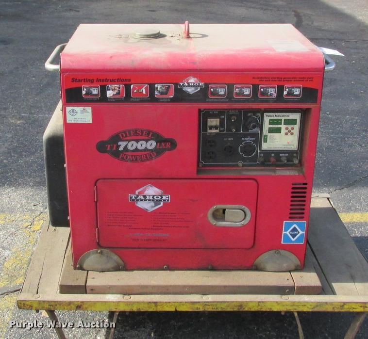 image for item K6248 Tahoe Industries TI700LXR generator