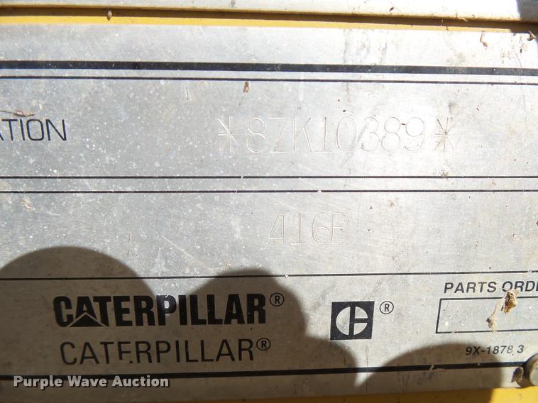 image for item L3286 1996 Caterpillar 416B Turbo backhoe