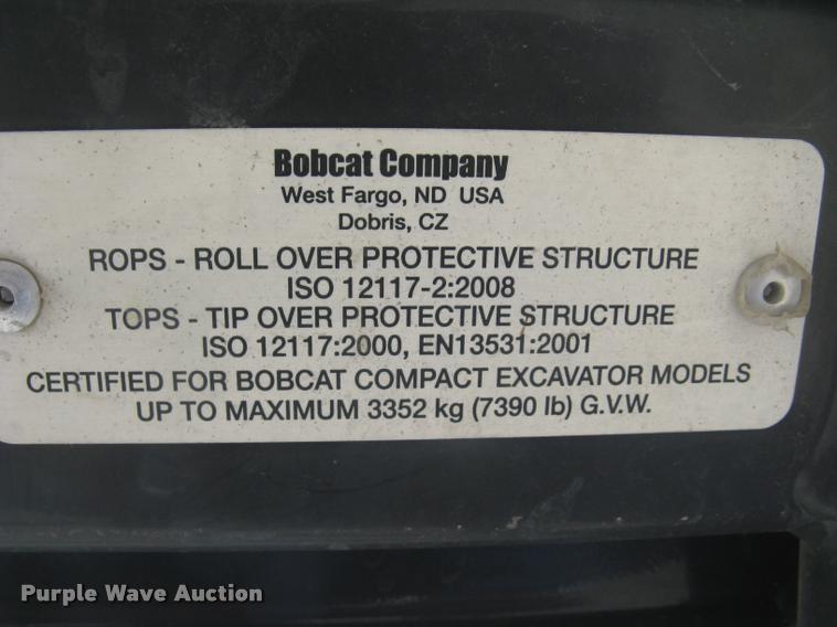 image for item L3900 Bobcat E26-E-M compact excavator