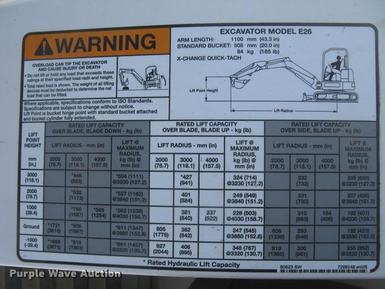 image for item L3900 Bobcat E26-E-M compact excavator