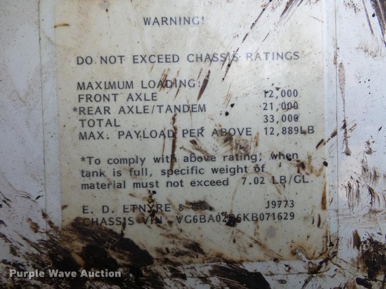 image for item L4368 1989 Mack CS250P oil distributor truck