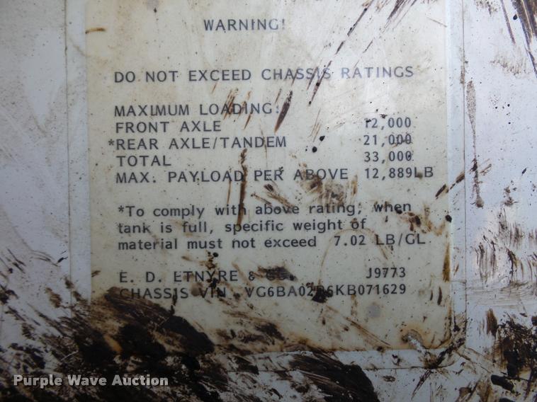 image for item L4368 1989 Mack CS250P oil distributor truck