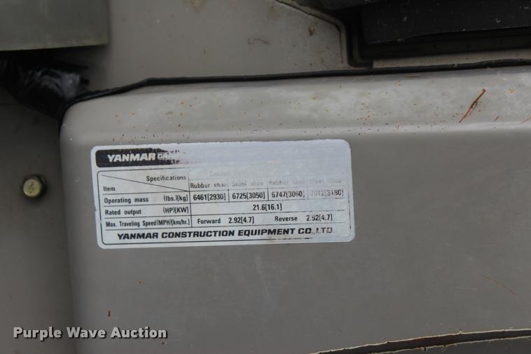 image for item L4851 2008 Yanmar VIO27-5 mini excavator