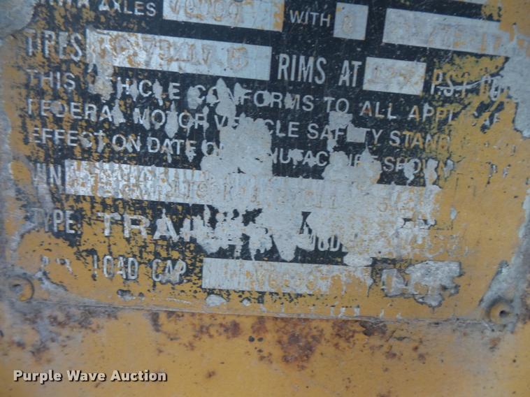 image for item L3532 1996 Trail Boss lowboy equipment trailer