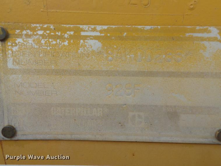 image for item L3534 1994 Caterpillar 928F wheel loader