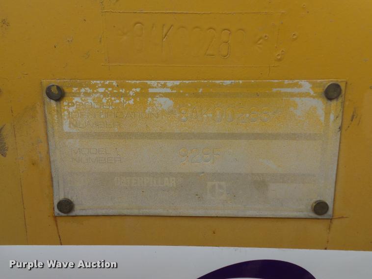 image for item L3534 1994 Caterpillar 928F wheel loader