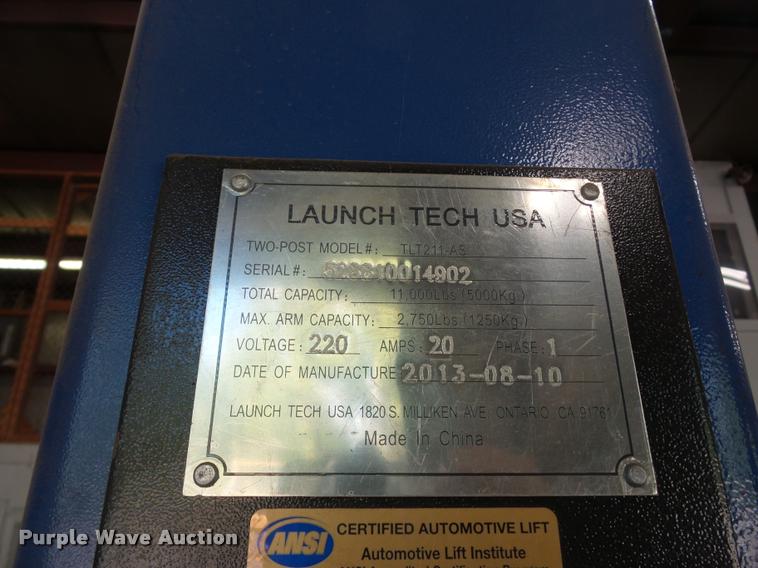 image for item L3536 Launch Tech USA two post lift
