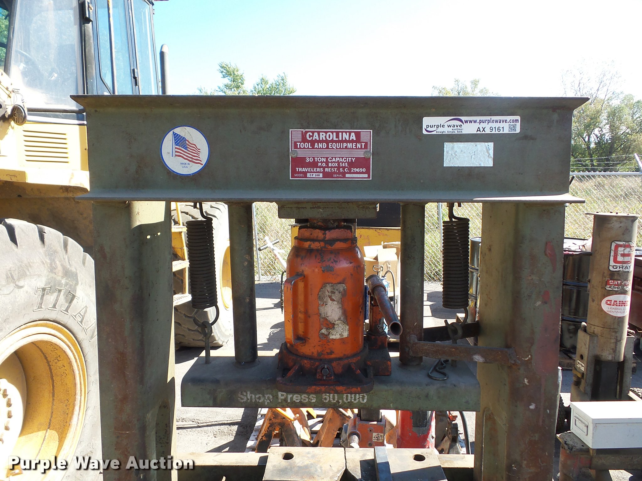 Carolina Tool and Equipment shop press in Maryland Heights, MO Item