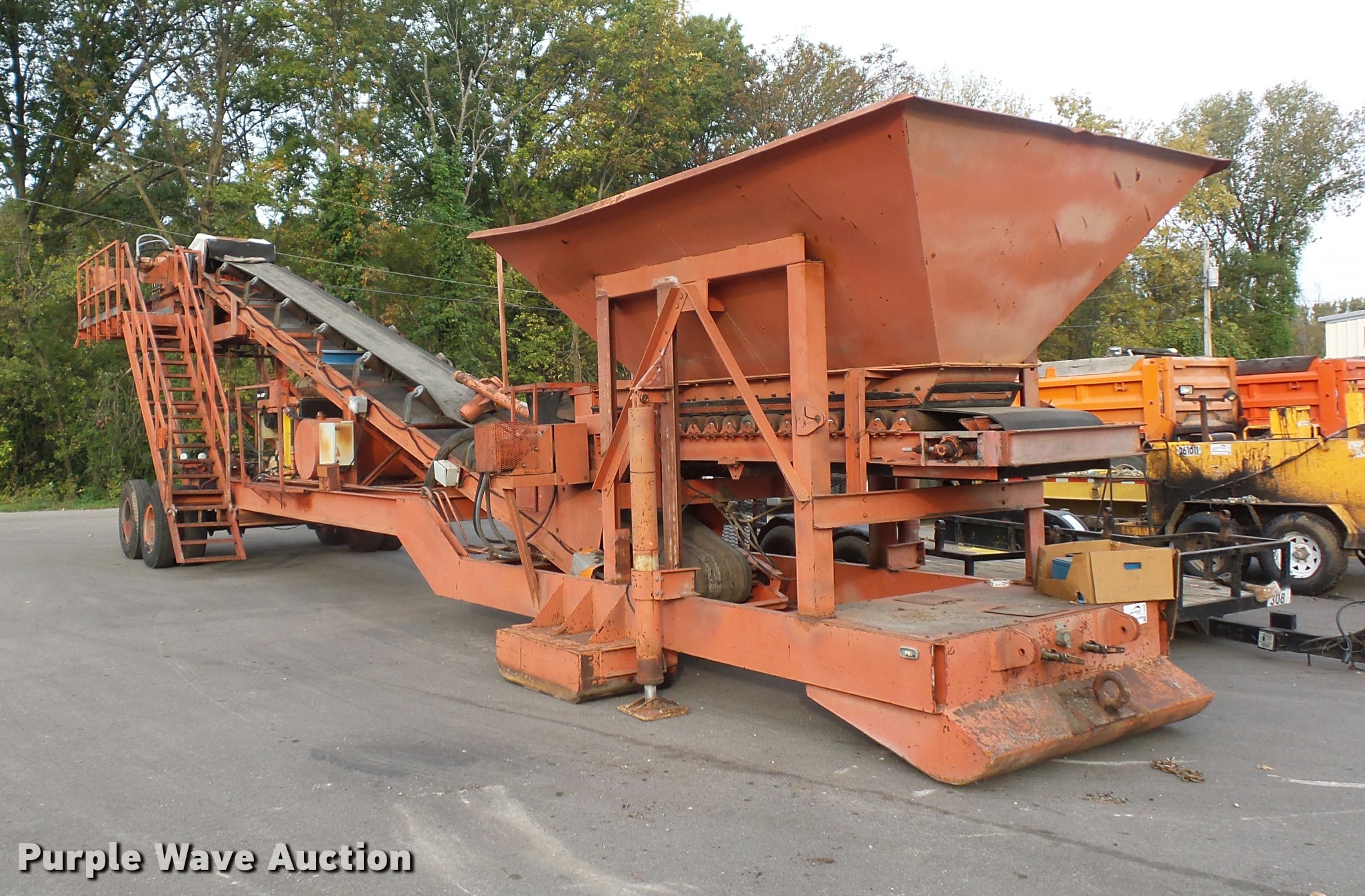 1991 Peerless 3076HPP twin shaft pug mill in Maryland Heights, MO
