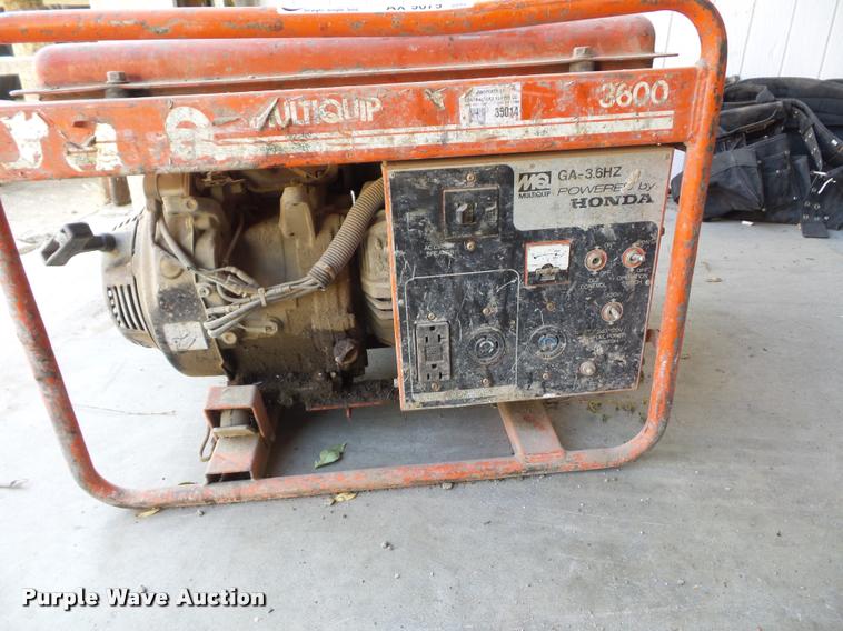 image for item AX9079 Multi Quip GA-3.6HZ generator