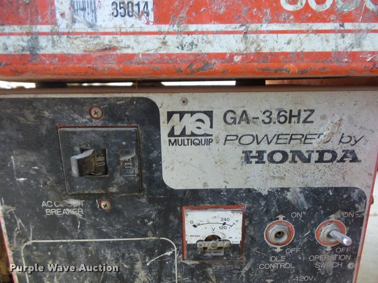 image for item AX9079 Multi Quip GA-3.6HZ generator
