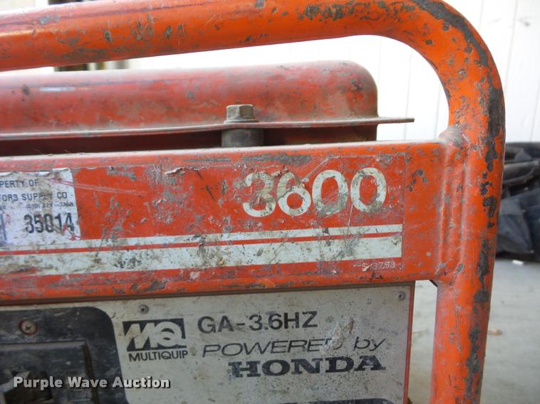 image for item AX9079 Multi Quip GA-3.6HZ generator