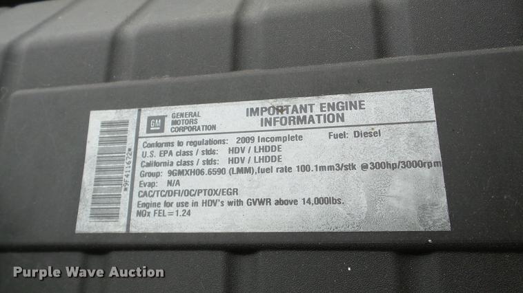image for item DA8911 2009 GMC C5500 rollback truck