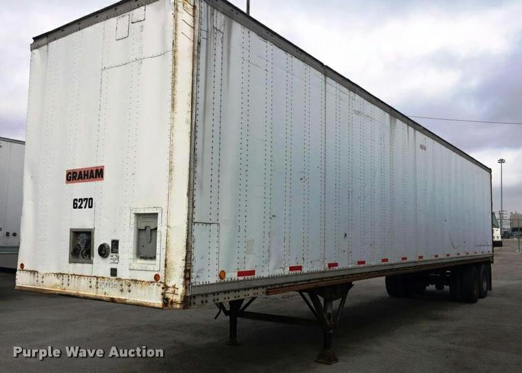 image for item F1428 1985 Brae dry van trailer