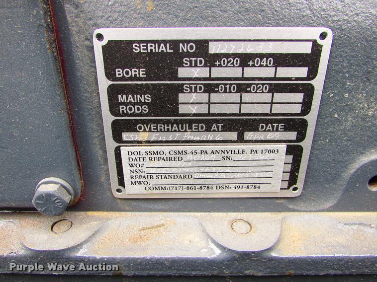 image for item J1622 Cummins NHC-250 six cylinder diesel engine