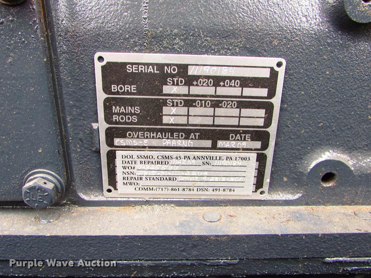 image for item J1625 Cummins six cylinder diesel engine