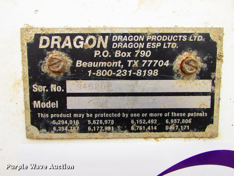 image for item J1627 2012 Dragon 130B vacuum tank trailer