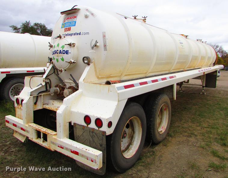 image for item J1628 2012 Dragon 130BBL vacuum tank trailer