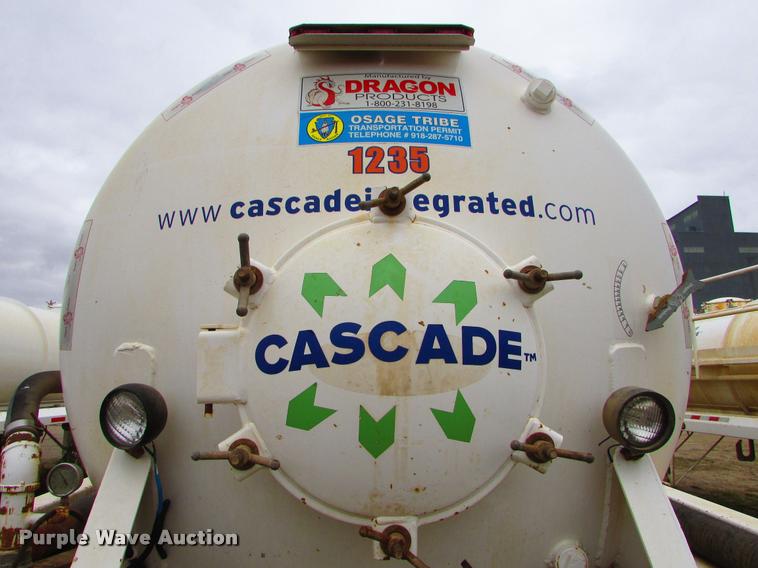 image for item J1628 2012 Dragon 130BBL vacuum tank trailer